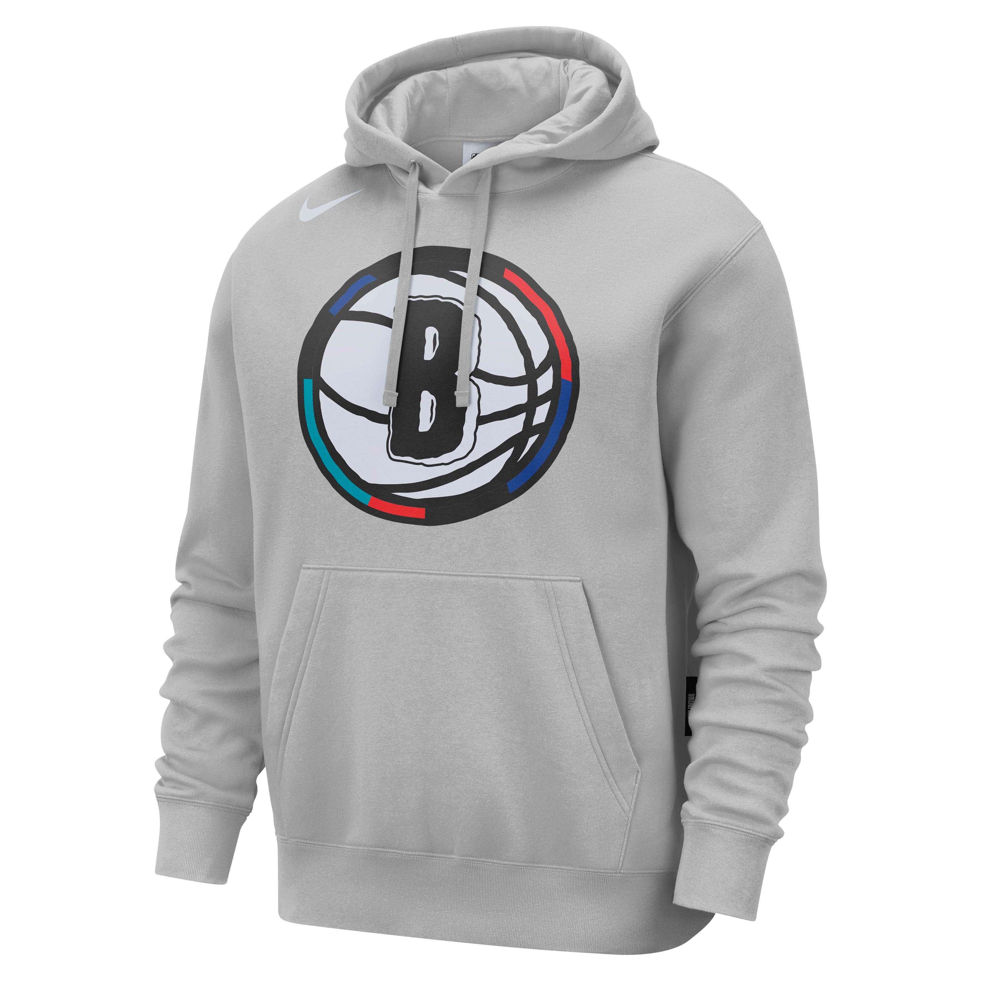 Nike Men's Brooklyn Nets NBA CE Club Fleece Pullover Hoodie